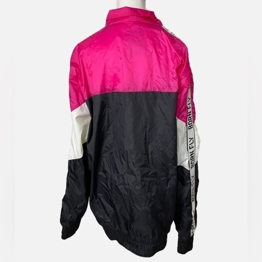 Born Fly Retro Pink, White, and Black‎ Colorway Windbreaker - Picture 2 of 11